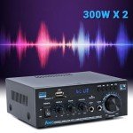Bluetooth 5.0 Stereo Receiver & Amplifier for Home