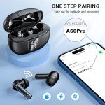 Bluetooth 5.3 Wireless Earbuds with Noise Cancelling
