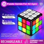 Rechargeable Game Handheld Cube with 15 Fun Games