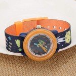 Colorful Cartoon Kids Waterproof Quartz Watch - Orange