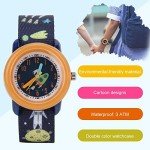 Colorful Cartoon Kids Waterproof Quartz Watch - Orange