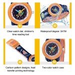 Colorful Cartoon Kids Waterproof Quartz Watch - Orange