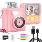 Kids Instant Camera for Ages 3-14, 1080P HD