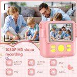 Kids Instant Camera for Ages 3-14, 1080P HD
