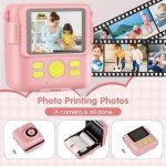 Kids Instant Camera for Ages 3-14, 1080P HD
