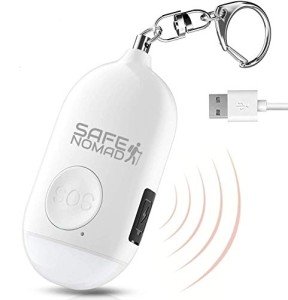 Compact Rechargeable Personal Alarm with LED Light