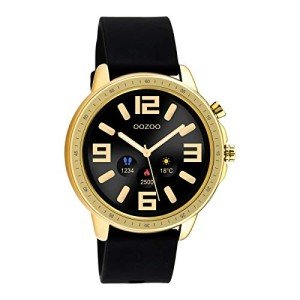 Oozoo Unisex Smartwatch with Silicone Strap 45mm