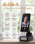 Bluetooth Speaker with Wireless Charger & Phone Stand