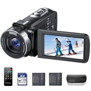 CAMWORLD 4K Video Camera with Night Vision and Zoom