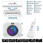 Gueray Bluetooth CD Player with Speakers and Timer