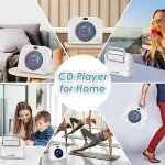 Gueray Bluetooth CD Player with Speakers and Timer
