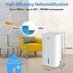 Quiet Portable Mini Dehumidifier with Auto-Off Feature