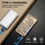 Gold Dragon Electric Arc Plasma Lighter - USB Rechargeable