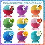 Vegan Bath Bomb Gift Set for Women, 9 Pieces