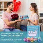 Vegan Bath Bomb Gift Set for Women, 9 Pieces