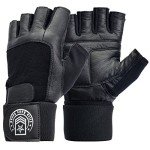 Soft Leather Weight Lifting Gloves with Wrist Support