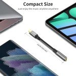 USB C to 3.5mm Audio Adapter with HiFi DAC