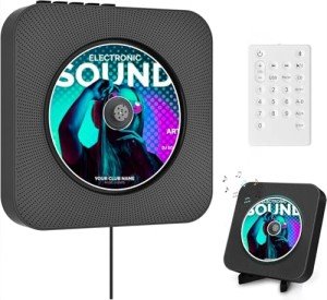Bluetooth Wall-Mount CD Player with HIFI Speaker