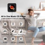 Bluetooth Wall-Mount CD Player with HIFI Speaker