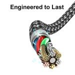 4 in 1 Nylon Braided Multi Charger Cable