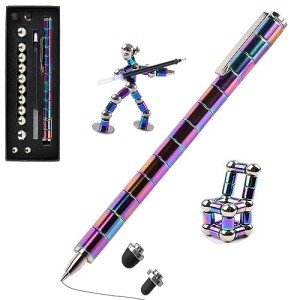 Magnetic Fidget Pen for Kids – Rainbow Design