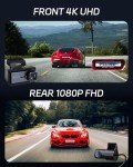 Pelsee P3 4K Dual Dash Cam with Wi-Fi