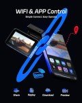 Pelsee P3 4K Dual Dash Cam with Wi-Fi