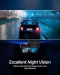 Pelsee P3 4K Dual Dash Cam with Wi-Fi