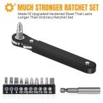 Compact Ratchet Screwdriver Set for Tight Spaces
