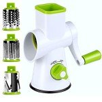 Rotary Cheese Grater with Stainless Steel Blades