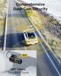 GKU 4K Dual Dash Cam with Touchscreen & GPS