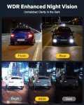 GKU 4K Dual Dash Cam with Touchscreen & GPS