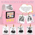 Kids Instant Print Camera with 16x Zoom - Pink
