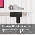 Height Adjustable Electric Standing Desk with Backpack Hook
