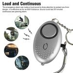 3-Pack 140DB Personal Safety Alarms with LED Light