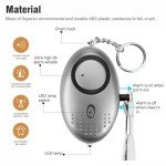 3-Pack 140DB Personal Safety Alarms with LED Light
