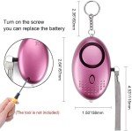 3-Pack 140DB Personal Safety Alarms with LED Light