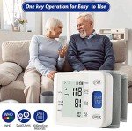 Portable Automatic Wrist Blood Pressure Monitor with Case