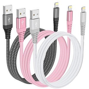 Ofuca 3-Pack 6FT Fast Charging iPhone Cables