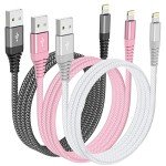 Ofuca 3-Pack 6FT Fast Charging iPhone Cables