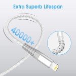 Ofuca 3-Pack 6FT Fast Charging iPhone Cables