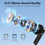 Bluetooth 5.3 Wireless Earbuds with Noise Cancelling