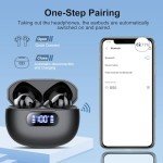 Bluetooth 5.3 Wireless Earbuds with Noise Cancelling