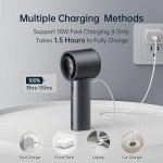Adjustable Turbo Mini Handheld Fan with 5000mAh Battery