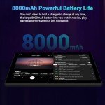 FLYCOAY 10-Inch Android 14 Tablet with Keyboard