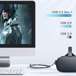 3m Right Angle USB C Cable for VR Headsets