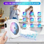 Bluetooth CD Player with Hi-Fi Sound and Remote