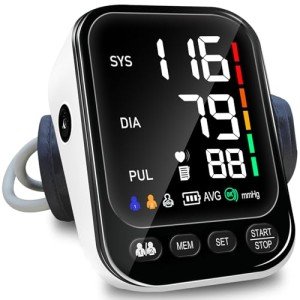 Large Cuff Automatic Blood Pressure Monitor with LED Screen