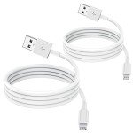 2-Pack 2m Apple MFi Lightning Charging Cables