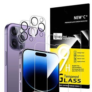 4-Pack Screen & Camera Protectors for iPhone 14 Pro